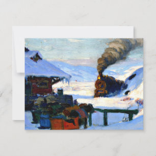 Clarence Gagnon - Tåg Baie-Saint Paul Kort