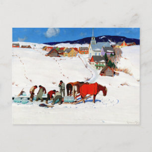 Clarence Gagnon - vykort för isskörd