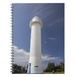 Clarence Head fyr, Yamba, New South Anteckningsbok Med Spiral