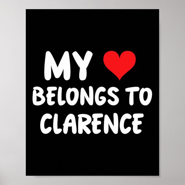 Clarence - Mitt hjärta tillhör Clarence - Kärlek  Poster (Framsidan)