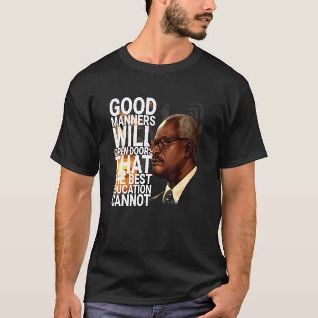 Clarence Thomas Skapat Equal Quotes Justice T Shirt (Framsida)
