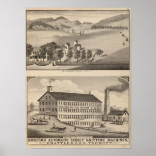 Clarendon Bickford Knitting Maskin Poster