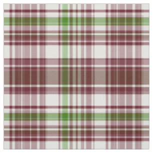Claret för Madras för grönt Preppy pläd Sz6 st Tyg