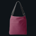 Claret Solid Blank Färg Axelväska<br><div class="desc">Abstraktens klassiska lyxbakgrund med mjuk mode-röd bakgrund Hex# 7A1535</div>