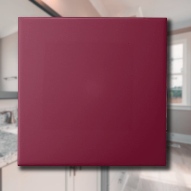 Claret Solid Färg | Klassisk | ELEGANT Kakelplatta (Skapare uppladdad)