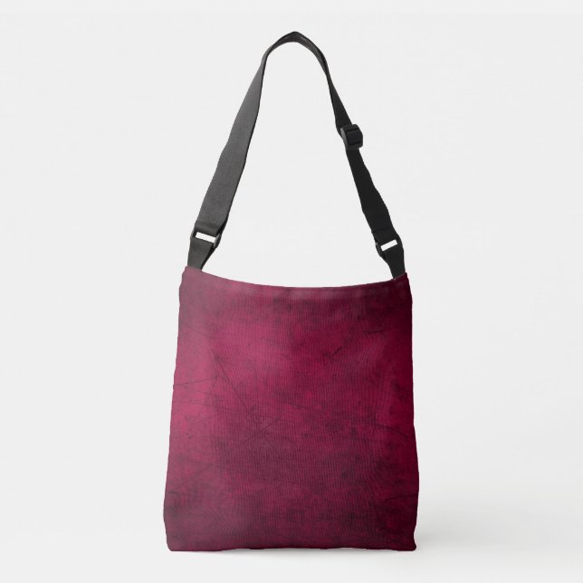 Claret Solid Plain Färg Axelväska (Framsida)