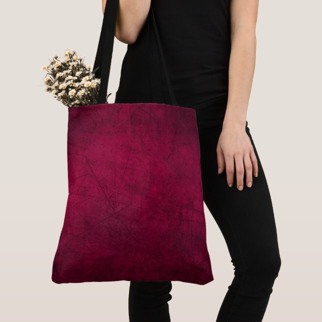 Claret Solid Plain Färg Tygkasse (Närbild)