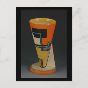 Clarice Cliff Art Deco-Football YO Vas Helg Vykort