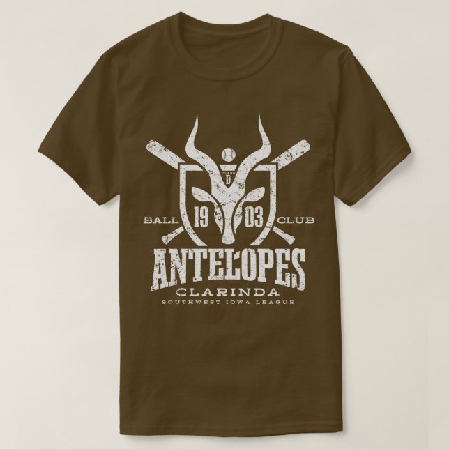 Clarinda Antelopes T Shirt (Design framsida)