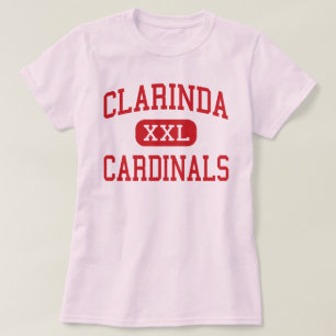 Clarinda - kardinaler - mittet - Clarinda Iowa T Shirt