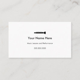 Clarinet Affärskort #2 Visitkort