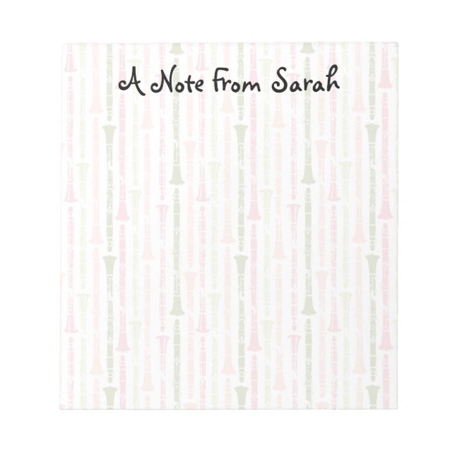 Clarinet Anteckningsblock (Framsida)