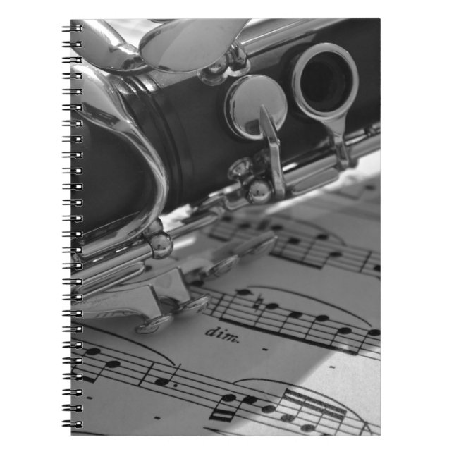 Clarinet Anteckningsbok Med Spiral (Framsidan)