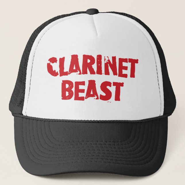 Clarinet Beast Hat Truckerkeps (Framsida)