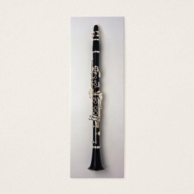 Clarinet Bookmark Litet Visitkort (Framsidan)