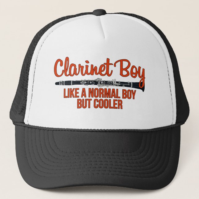 Clarinet Boy som en normal pojke men kylare Keps (Framsida)