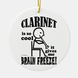 Clarinet, Brain Freeze Julgransprydnad Keramik