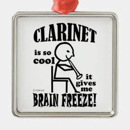 Clarinet, Brain Freeze Julgransprydnad Metall