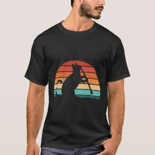 Clarinet Cat Player - Retro Clarinetist Music Kärl T Shirt