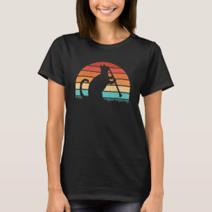 Clarinet Cat Player Retro Clarinetist Music T Shirt