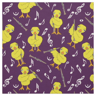 Clarinet Chick Musik noter Tyg