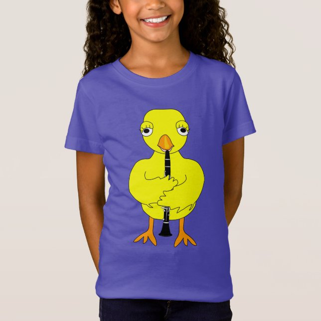 Clarinet Chick T Shirt (Framsida)
