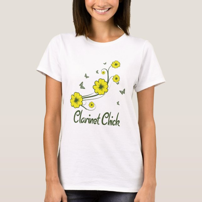 Clarinet Chick Tee Shirt (Framsida)