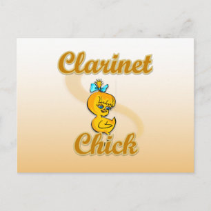 Clarinet Chick Vykort