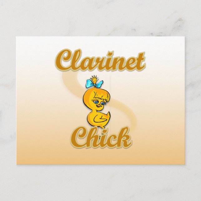 Clarinet Chick Vykort (Framsida)