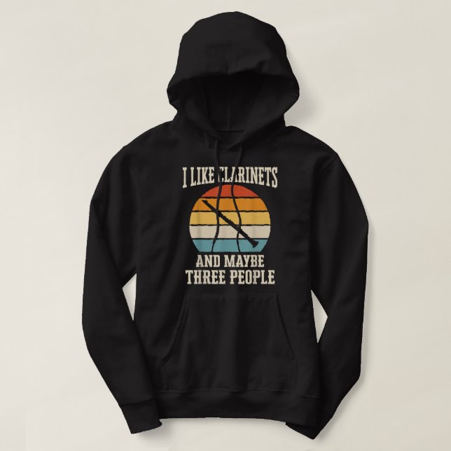 Clarinet Clarinetist Instrument1 Hoodie (Design framsida)