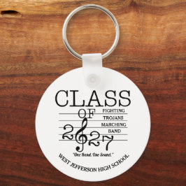 CLARINET Class of 2027 Marching Band Keychain Nyckelring