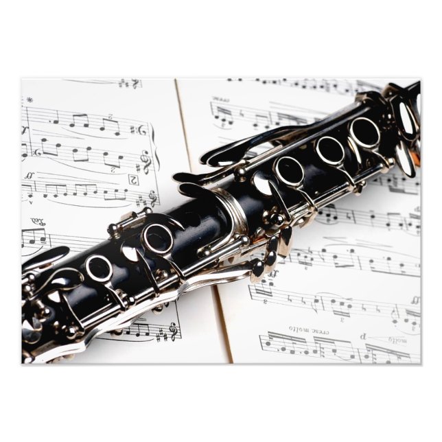 Clarinet Closeup Fototryck (Framsidan)