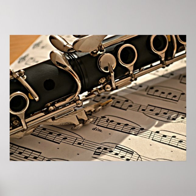 Clarinet Closeup Poster (Framsidan)