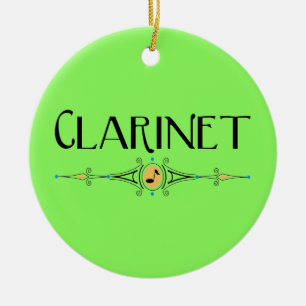 Clarinet Decorative Line Julgransprydnad Keramik