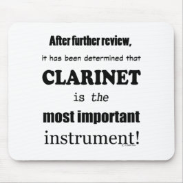 Clarinet, det viktigaste instrumentet musmatta