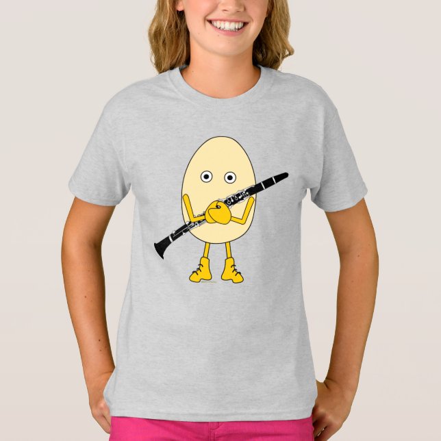Clarinet Egghead T-Shirt (Framsida)