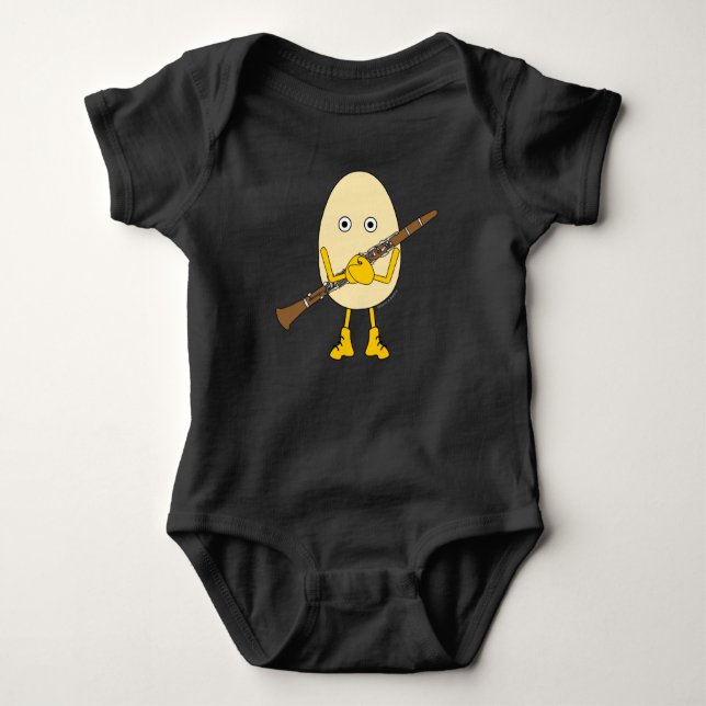 Clarinet Egghead T-Shirt (Framsida)