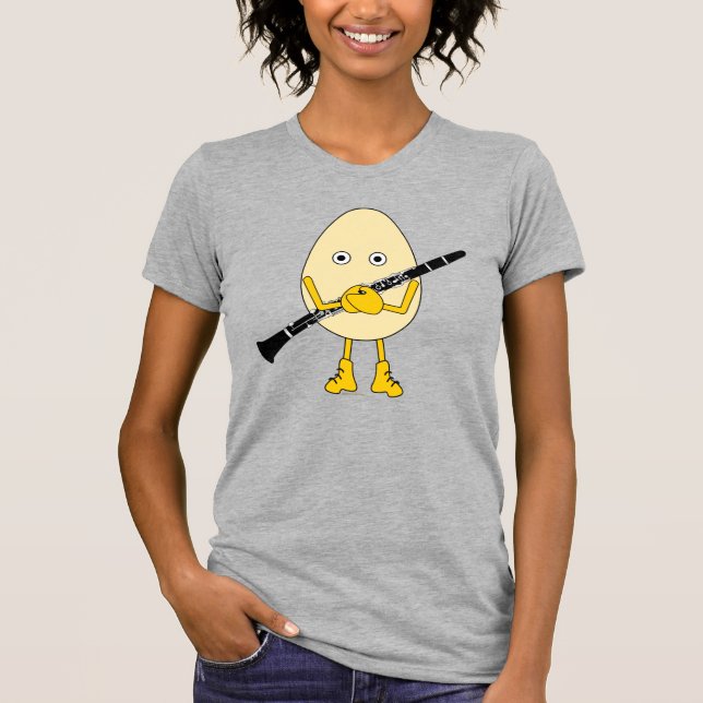 Clarinet Egghead T Shirt (Framsida)
