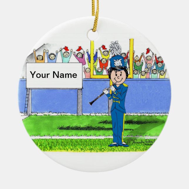 Clarinet - Female Julgransprydnad Keramik (Framsidan)