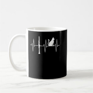 Clarinet Funny Cat Lover Clarinetist Clarinet Play Kaffemugg