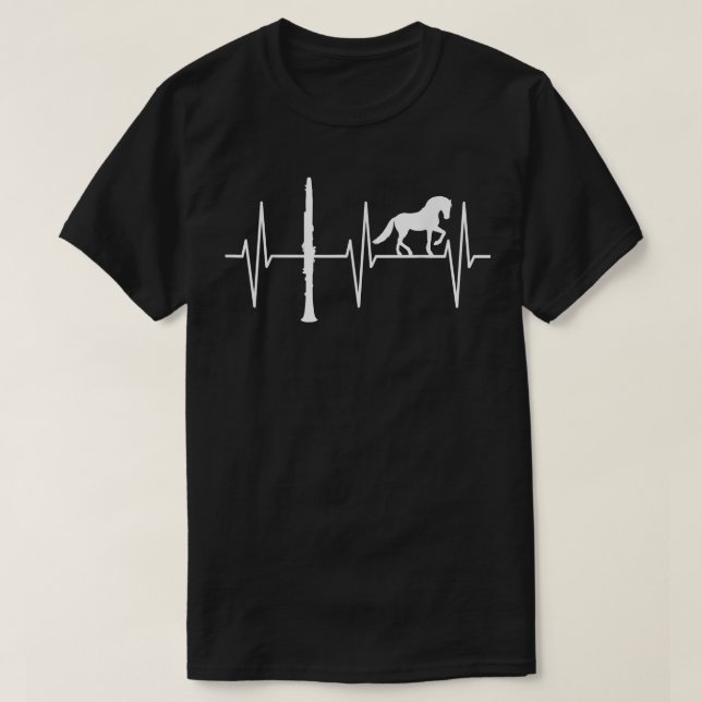 Clarinet Funny Horse Lover Clarinetist Clarinet Pl T Shirt (Design framsida)