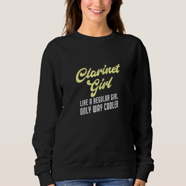 Clarinet Girl Clarinet Player T Shirt (Framsida)
