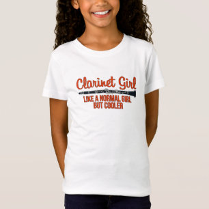 Clarinet Girl som en vanlig flicka men kylare T Shirt