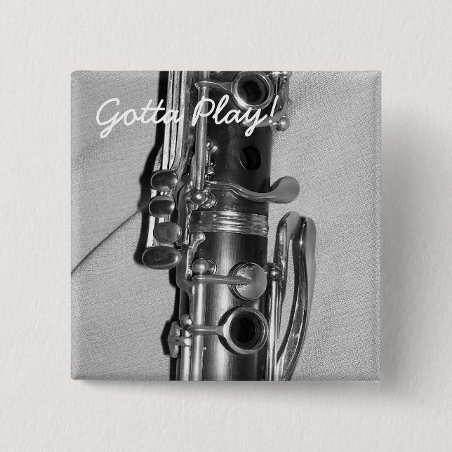 Clarinet Gotta Play-knapp Knapp (Framsida)