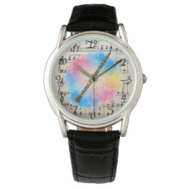 Clarinet Harmony: Färgstarka vattenfärger Armbandsur