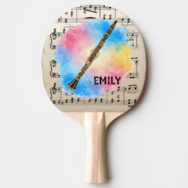 Clarinet Harmony: Färgstarka vattenfärger Pingisracket