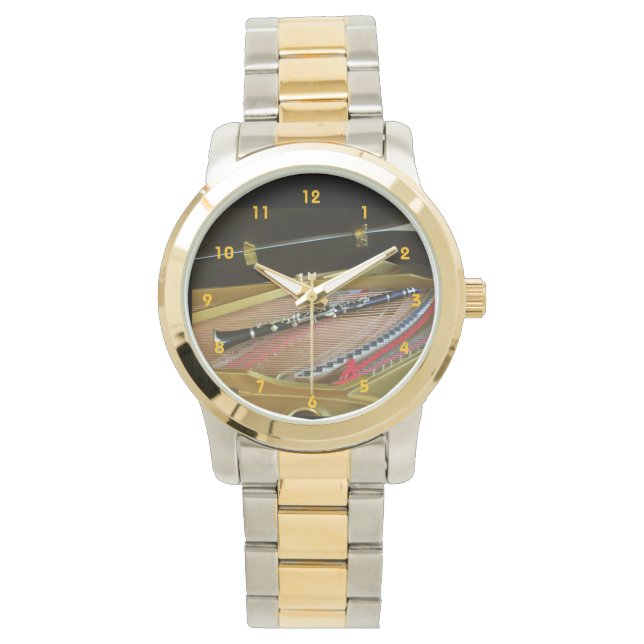 Clarinet i Piano Watch av Leslie Harlow Armbandsur (Framsida)