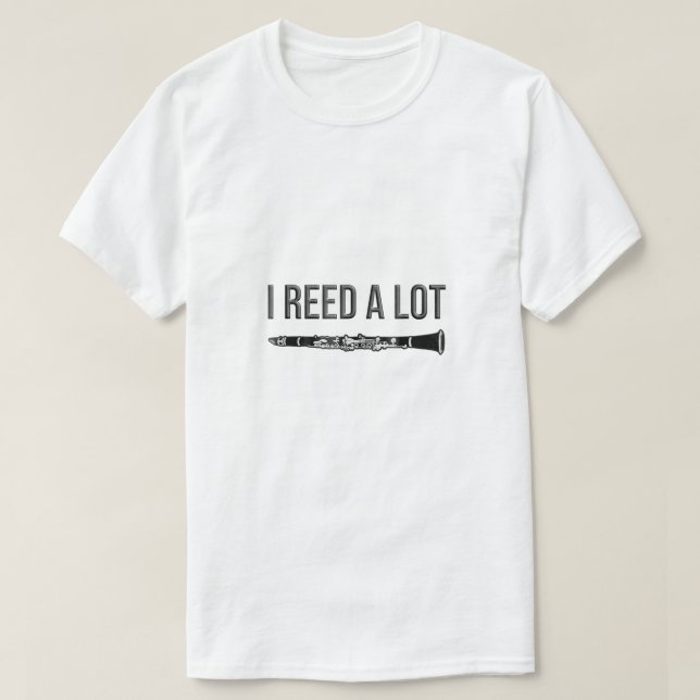 Clarinet, jag har fått en stor bandets presentidé  t shirt (Design framsida)
