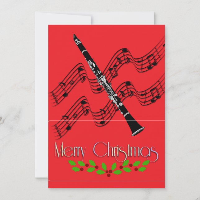 Clarinet jul Holly Kort (Framsida)