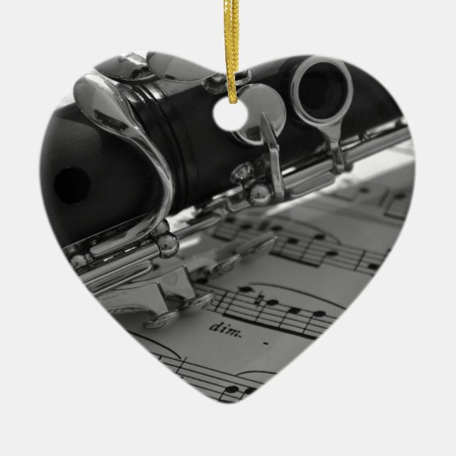 Clarinet Julgransprydnad Keramik (Framsidan)